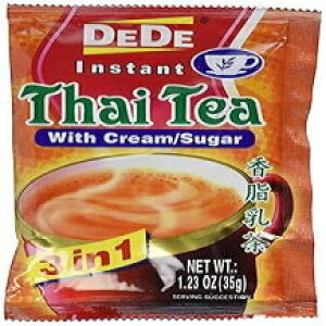 s DEDE CX^g ^C eB[ hNA 12 |PbgAN[A14.76 IX Unknown DEDE Instant Thai Tea Drink with and Sugar 12 Pockets, cream, 14.76 Ounce