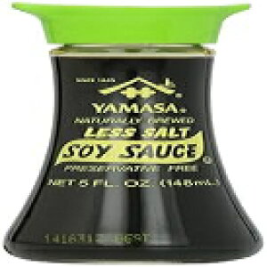 }TݖAVRAhܕsgpAKXfBXyT[A5tʃIXi1pbNj Yamasa Soy Sauce, Naturally Brewed Less Salt Low Sodium Preservative Free in Glass Dispenser, 5 fl oz (Pack of 1)