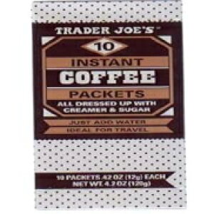 g[_[W[ỸCX^gR[q[pPbgBg[_[W[Y N[}[VK[i101jyHiz TJ's Trader Joe's Instant Coffee Packets w. Creamer & Sugar (10 packets, 1 box) by Trader