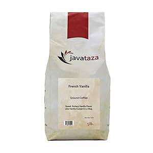 t` oj fJtF OEh R[q[ 5|h - ɎARɓAňĂꂽinʁj Javataza French Vanilla Decaf Ground Coffee 5lb. - Fairly Traded, Naturally Shade Grown (Ground)