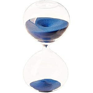 Graces Dawn KX̍v Th^C}[ 60t (u[) Graces Dawn Super Beautiful Transparent Glass Hourglass Sand Timer 60 Minutes with (Blue)