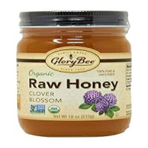 GloryBee N[o[ ubT I[KjbNIA18 IX GloryBee Clover Blossom Raw Organic Honey, 18 Ounce