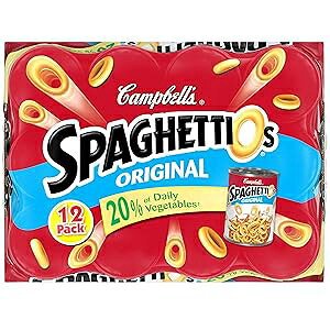 Campbell's SpaghettiOs Canned Pasta, Original, 15.8 oz., 12 Count