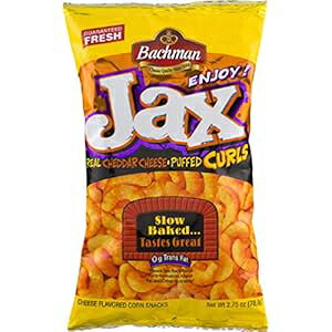 obN} WbNX A `F_[ `[Y pt J[ 2.75 IX obO(4) Utz Quality Foods, Inc. Bachman Jax Real Cheddar Cheese Puffed Curls 2.75 oz. Bag (4 Bags)