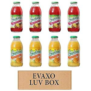 LUV BOX- oGeB Go[tbV W[X 16 IX Go[tbV gsJt[c|`AGo[tbV 100% IWW[X 8 pbNB#N Evaxo LUV BOX- variety Everfresh Juice 16