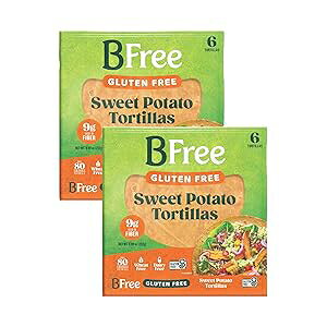 BFree Oet[ sgp bvgeB[ Tc}C r[K isgp (2pbN) BFree Gluten Free Wheat Free Wrap Tortillas Sweet Potato Vegan Dairy Free (Pack of 2)