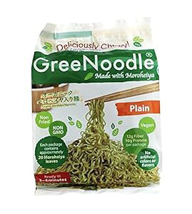 GreeNoodle tȂi12JEgj GREENOODLE MADE WITH MOROHEIYA GreeNoodle without seasoning (12 count)