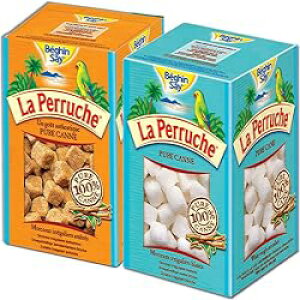 WpbP[WALa Perruche 2 x 250g pZbg - ƒF̊p 1  Standard Pack, La Perruche 2 x 250g Sugar Cube Set - 1ea of White and Brown Sugar Cubes