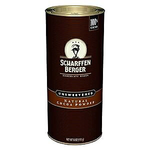 SCHARFFEN BERGER i`RRApE_[Azf[x[LOpiA6IXLjX^[ SCHARFFEN BERGER Unsweetened Natural Cocoa Powder, holiday baking supplies, 6-Ounce Canister