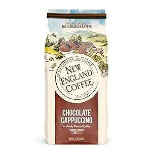 11 Ounce (Pack of 1), Chocolate Cappuccino, New England Coffee Chocolate Cappuccino, 11 Ounce (1 Count)