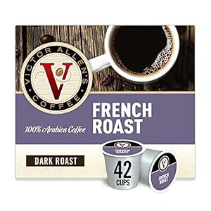 K-Cup Keurig 2.0 Brewerspt`[XgA42JEgAVictor Allen's Coffee _[N[XgVOT[uR[q[|bh French Roast for K-Cup Keurig 2.0 Brewers, 42 Count, Victor Allen's Coffee Dark Roast Single Serve 