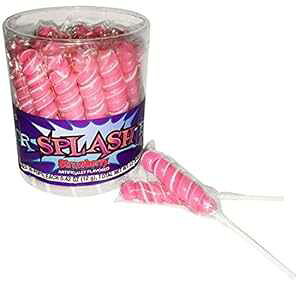 COLORSPLASH |bv W[A|bv 30 A12.69 IXAouK COLORSPLASH LOLLIPOPS Jar, 30 Pops, 12.69 oz, Bubblegum