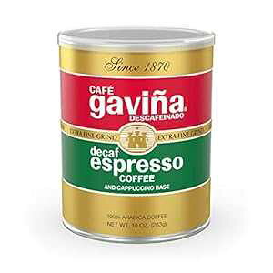 Cafe Gavina fJtF GXvb\ [Xg ɍה҂R[q[A100% ArJA10 IX Gavina Since 1870 Gourmet Coffee Cafe Gavina Decaf Espresso Roast Extra Fine Ground Coffee, 100% Arabica, 10 oz Can