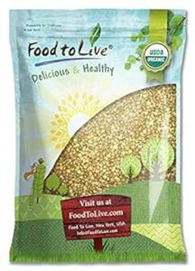 I[KjbNΕA10|h - ktA`qg݊AR[V[AAr[KAT[gt[hAoN Food to Live Organic Buckwheat Groats, 10 Pounds - Hulled, Non-GMO, Kosher, Raw, Vegan, Sirtfood, Bulk