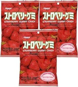 ts O~LfB 3.77IX (3pbN) t䐻 Kasugai Strawberry Gummy Candy 3.77oz (3 Pack)