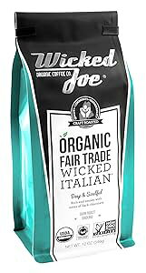 EBLbh W[ I[KjbN R[q[ EBLbh C^A OEhA12 IX Wicked Joe Coffee Wicked Joe Organic Coffee Wicked Italian Ground, 12 Ounce