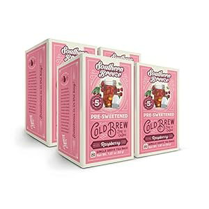TUu[Y R[hu[AJ[[̃Yx[XC[geB[A20JEgA4pbN Southern Breeze Cold Brew, Raspberry Sweet Tea With Zero Calorie, 20Count, Pack Of 4