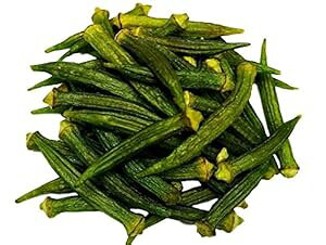 オクラチップス、海塩漬け、着色料無添加、砂糖無添加、ナチュラル、美味しくてヘルシー、バルクチップス!!! (オクラチップス、2ポンド) NUTS - U.S. - HEALTH IN EVERY BITE ! Okra Chips, Sea-Salted, No Colo