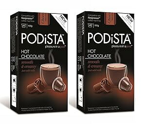 lXvb\ IWiC݊JvZ zbg`R[g zbgRRA |bh - X[XN[~[ - 20 |bhpbP[W Podista Nespresso Original Line Compatible Capsules Hot Chocolate Hot Coco