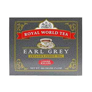 C[heB[A[OCAJ~AZCōA܂₩ȕARȍƖ邢FA17.6IX Royal World Tea Earl Grey, Kalami, Ceylons Finest, Mellow Flavor, Natural Aroma and Brigh