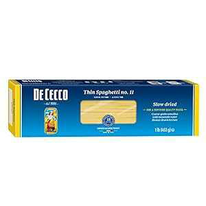 De Cecco ZipX^AׂXpQbeB No.11A1 |h (5 pbN) De Cecco Semolina Pasta, Thin Spaghetti No.11, 1 Pound (Pack of 5)