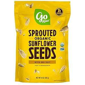 �C�����萶�̂܂ܔ���I�[�K�j�b�N�o�b�O�P�g�r�[�K���O���e���t���[�X�i�b�N�X�[�p�[�t�[�h�A�q�}�����̎�A14�I���X go Raw with Sea Salt Sprouted Organic Bag Keto Vegan Gluten Free Snacks Superfood, Sunflowe