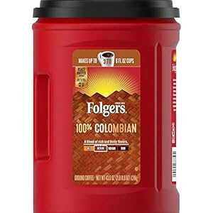 tHW[Y 100% RrAuh OEhR[q[A35 IX Folgers 100% Colombian Blend Ground Coffee, 35-oz Can