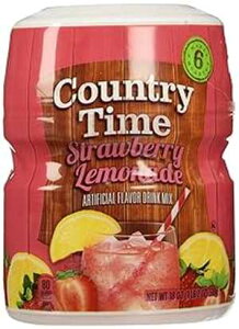 Country Time Xgx[l[hhN~bNXA18IX Country Time Strawberry Lemonade Drink Mix, 18 Ounce