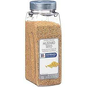 McCormick Culinary z[CG[}X^[hV[hA22 IX - CG[}X^[hV[h 22 IXe 1 AsNXAƐ̂􂢁AfBbvɍœK McCormick Culinary Whole Yellow Mustard 