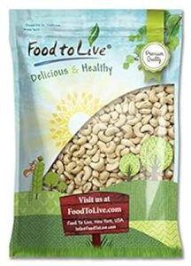 Food to Live ̐JV[ibc ([WAz[ATCY W-320AAR[V[ oN) ? 5 |h Raw Cashews by Food to Live (Large, Whole, Size W-320, Unsalted, Kosher Bulk) 5 Pounds