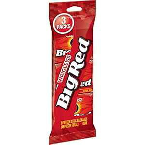 O[Y rbO bh Vi KA15 XeBbN pbN 3  (v 45 ) Wrigley's Big Red Cinnamon Gum, 3 Fifteen-Stick Packs (45 Pieces Total)