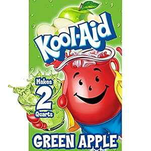 Kool-Aid S lH\tghN~bNX (192 JbgpbNA0.22 IXpPbg) Kool-Aid Unsweetened Green Apple Artificially Flavored Powdered Soft Drink Mix (192 ct Pack, 0.22 oz Packets)