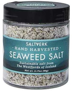 Saltverk CCA3.17 IX̎Ot[N Saltverk Seaweed Sea Salt, 3.17 Ounces of Handcrafted Gourmet Salt Flakes