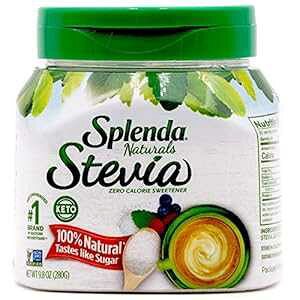 SPLENDA Naturals XerAÖ 9.8 IX W[ SPLENDA Naturals Stevia Sweetener 9.8 Ounce Jar