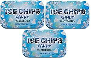 ICE CHIPS LVg[ LfB (EB^[O[A3 pbN) - ʐ^̃oh܂܂܂ ICE CHIPS Xylitol Candy Tins (Wintergreen, 3 Pack) - Includes BAND as shown
