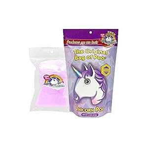 ノベルティうんちギャグギフト用オリジナルうんち袋 ユニコーンうんち(紫綿菓子) The Original Bag of Poo, Unicorn Poop (Purple Cotton Candy) for Novelty Poop Gag Gifts