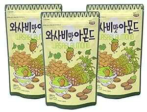 ؍MA[hXibNiM킳уA[hi3jj Korean Gilim Almond snacks (Gilim Wasabi Almond (pack of 3))