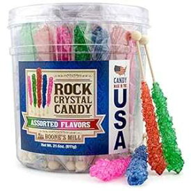 ブーンズミル XL ロッククリスタル キャンディスティック 各種フレーバー 36カウント Boone's Mill XL Rock Crystal Candy Sticks Assorted Flavors 36 Count