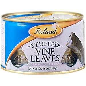 Roland Foods ʋlh}AĂƃXpCXl߂uhE̗tAAHiA13.9 IX (6 pbN) Roland Foods Canned Dolmas, Stuffed Vine Leaves with Rice and Spices, Specialty Imported Food, 13.9-Ounce Can (pack of 6)