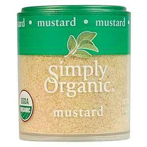 Simply Organic Ӄ}X^[hV[hAI[KjbNF 0.46IX 6pbN VisX Ao L. Simply Organic Ground Mustard Seed, Certified Organic 0.46 oz Pack of 6 Sinapis alba L.