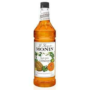 i t[o[ VbvAbN  }XNA33.8 IX vX`bN {g (1 bg) Monin Flavored Syrup, Rock Melon Cantaloupe, 33.8-Ounce Plastic Bottle (1 liter)