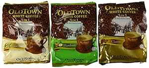 I[h^E zCgR[q[ 3 in 1 oGeBpbN (NVbNAVRAw[[ibc) OLD TOWN White Coffee 3 in 1 Variety Pack (Classic, Natural Cane Sugar, Hazelnut)