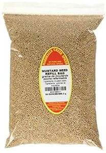 }[VY N[N XpCX lߑւ|[` }X^[h V[h z[ V[YjOAXLA24 IX Marshall's Creek Spices Marshall s Creek Spices Refill Pouch Mustard Seed Whole Seasoning, XL, 24 Ounce