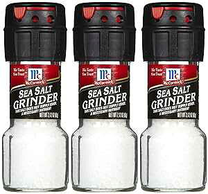 �}�R�[�~�b�N �V�[�\���g�O���C���_�[�A2.12�I���X�A3�p�b�N McCormick Sea Salt Grinder, 2.12 oz, 3 pk