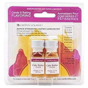 ���A�� �P�[�L �o�b�^�[ SS �t���[�o�[�A1 �h�����{�g�� (0.0125 �t�ʃI���X - 3.7 ml - ������ 1 �t) - �u���X�^�[�t���c�C���p�b�N LorAnn Cake Batter SS Flavor, 1 dram bottle (.0125 fl oz - 3.7ml - 1 teaspoon) - Twin p