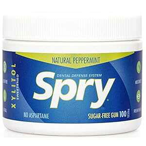 Spry Fresh VRLVg[`[CK ȖhVXe AXpe[t[ VK[t[K (yp[~gA100 JEg - 2 pbN) Spry Fresh Natural Xylitol Chewing Gum Dental Defense Syst