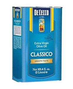 De Cecco GNXgo[W I[uICA101.4 IXʁAu[xnCuh - hbVOAfBbvAAtCɍœK De Cecco Extra Virgin Olive Oil, 101.4 Ounce Can, Blue label Mediter