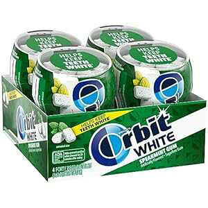 Orbit zCg XyA~g VK[t[ `[CKA40 JEg (4 pbN) Orbit White Spearmint Sugarfree Chewing Gum, 40 count (Pack of 4)