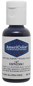 Americolor \tgWFy[XgHiFAGXvb\A0.75 IX{g Americolor Soft Gel Paste Food Color, Espresso, .75 Ounce Bottle
