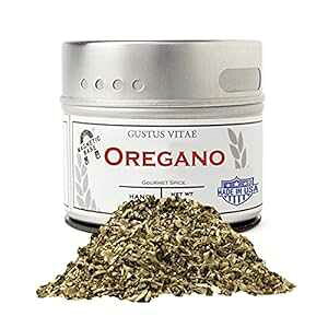 IKm - `qg݊ - ʂɎƂō - \ȒB - čY - ׂēVR - ːƎ˂Ȃ - Gustus Vitae  - d 0.4 IX Oregano - Non GMO- Hand-Packed In Magnetic Tin - Sustaina
